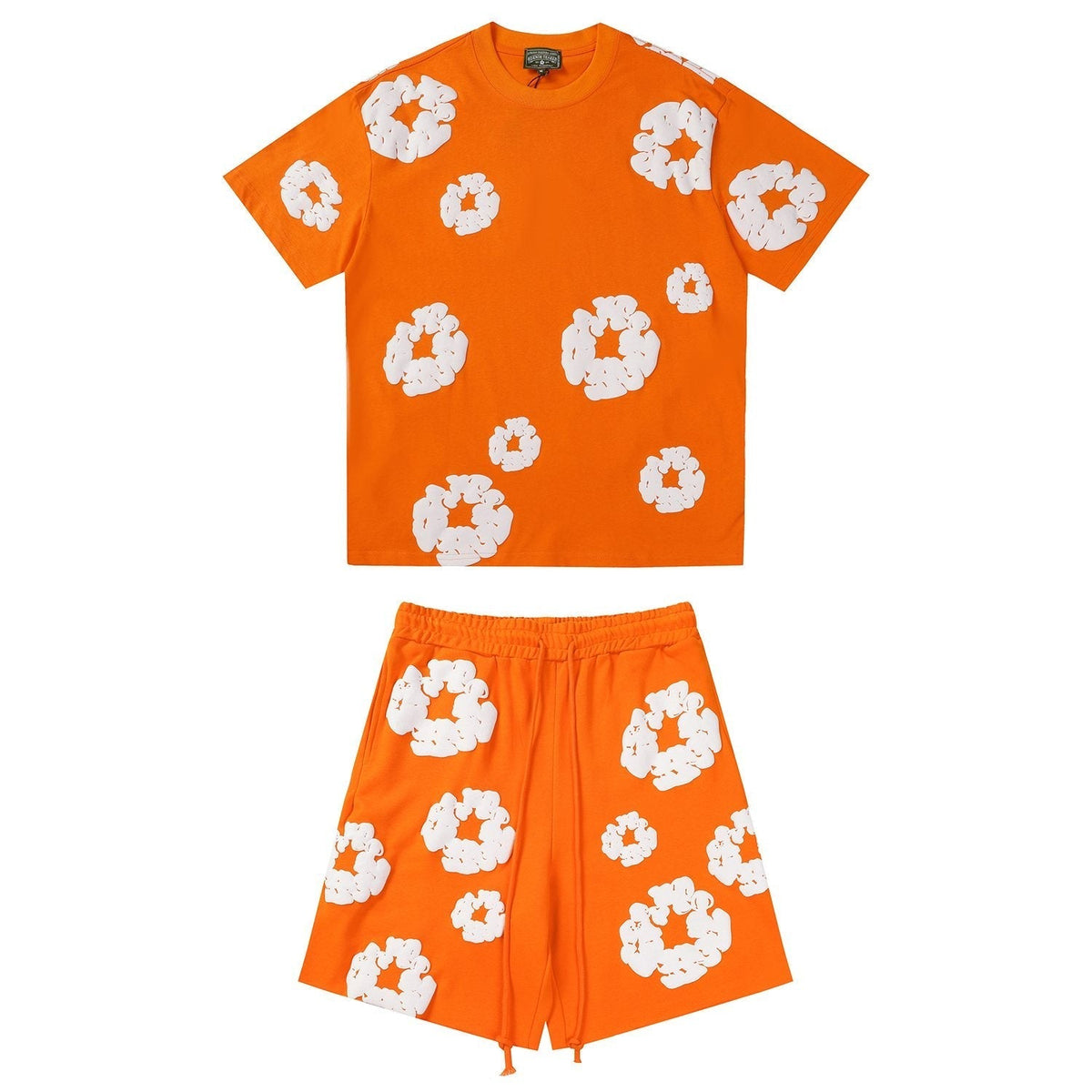 DENIM TEARS Floral Cloud Print Short-Sleeve Set ¡ª front