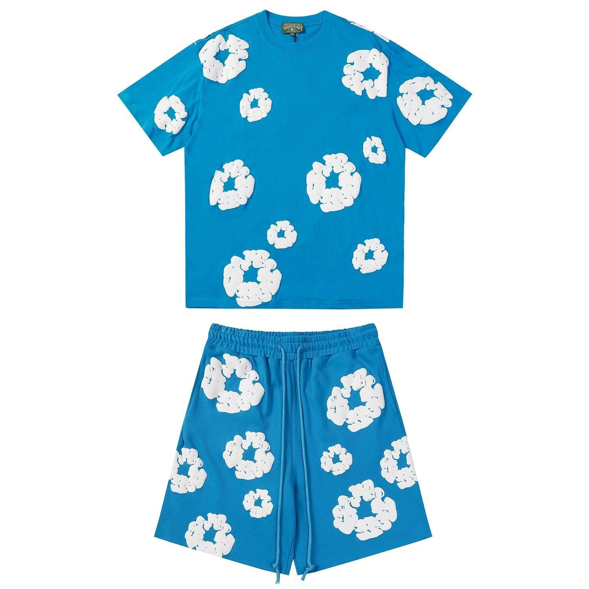 DENIM TEARS Cotton Wreath Graphic Short-Sleeve Set ¡ª front