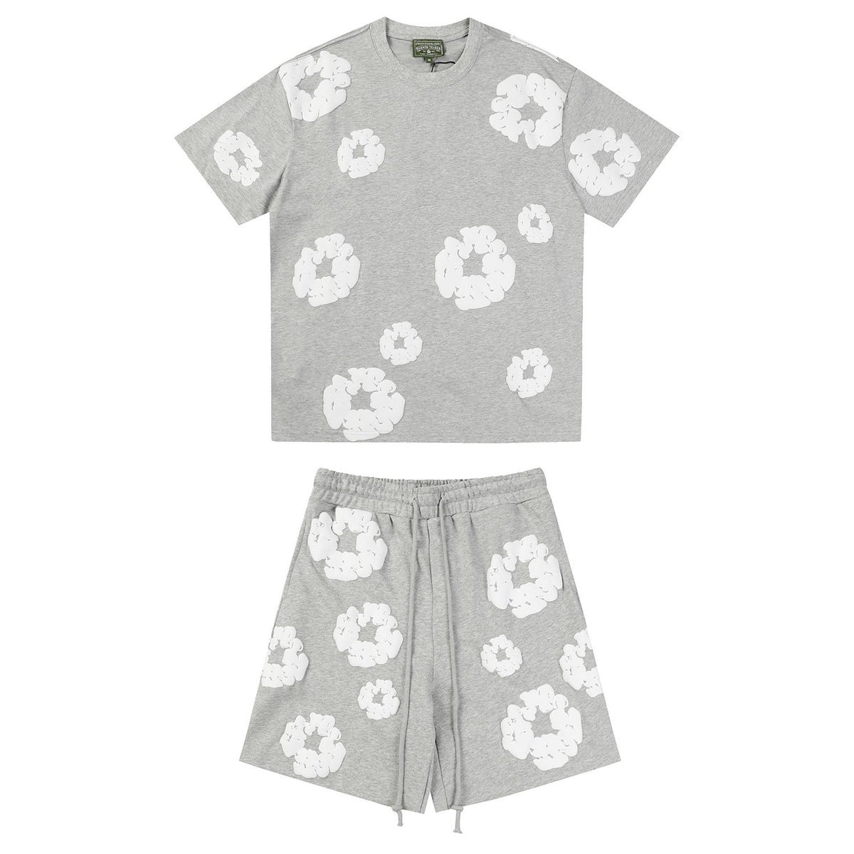 DENIM TEARS Cotton Wreath Graphic Short-Sleeve Set ¡ª front
