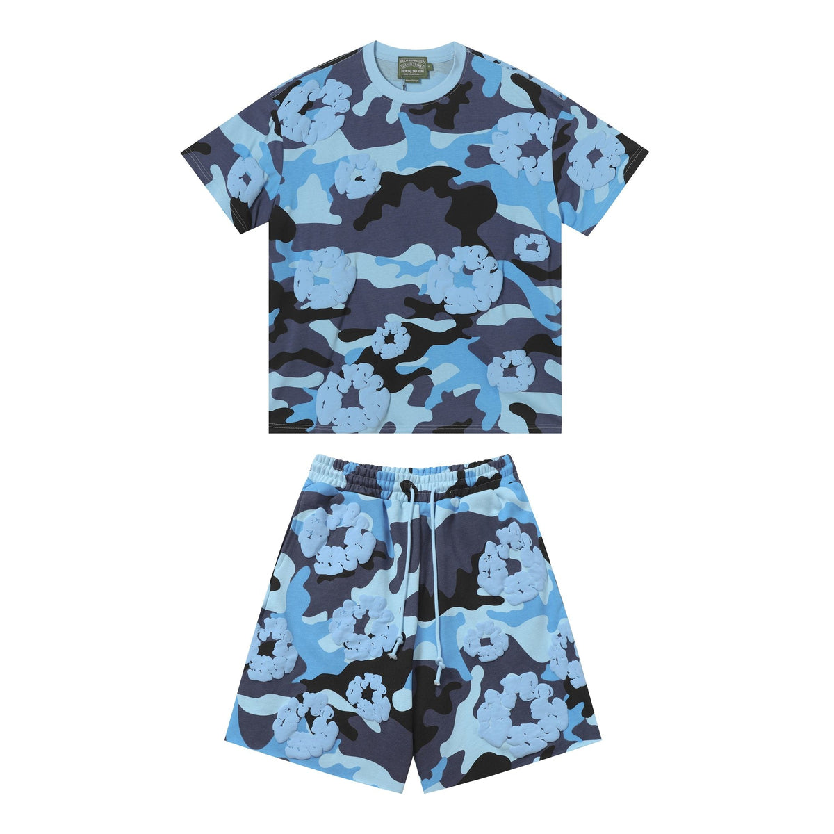 DENIM TEARS Cotton Flower Camo Short-Sleeve Set ¡ª hero